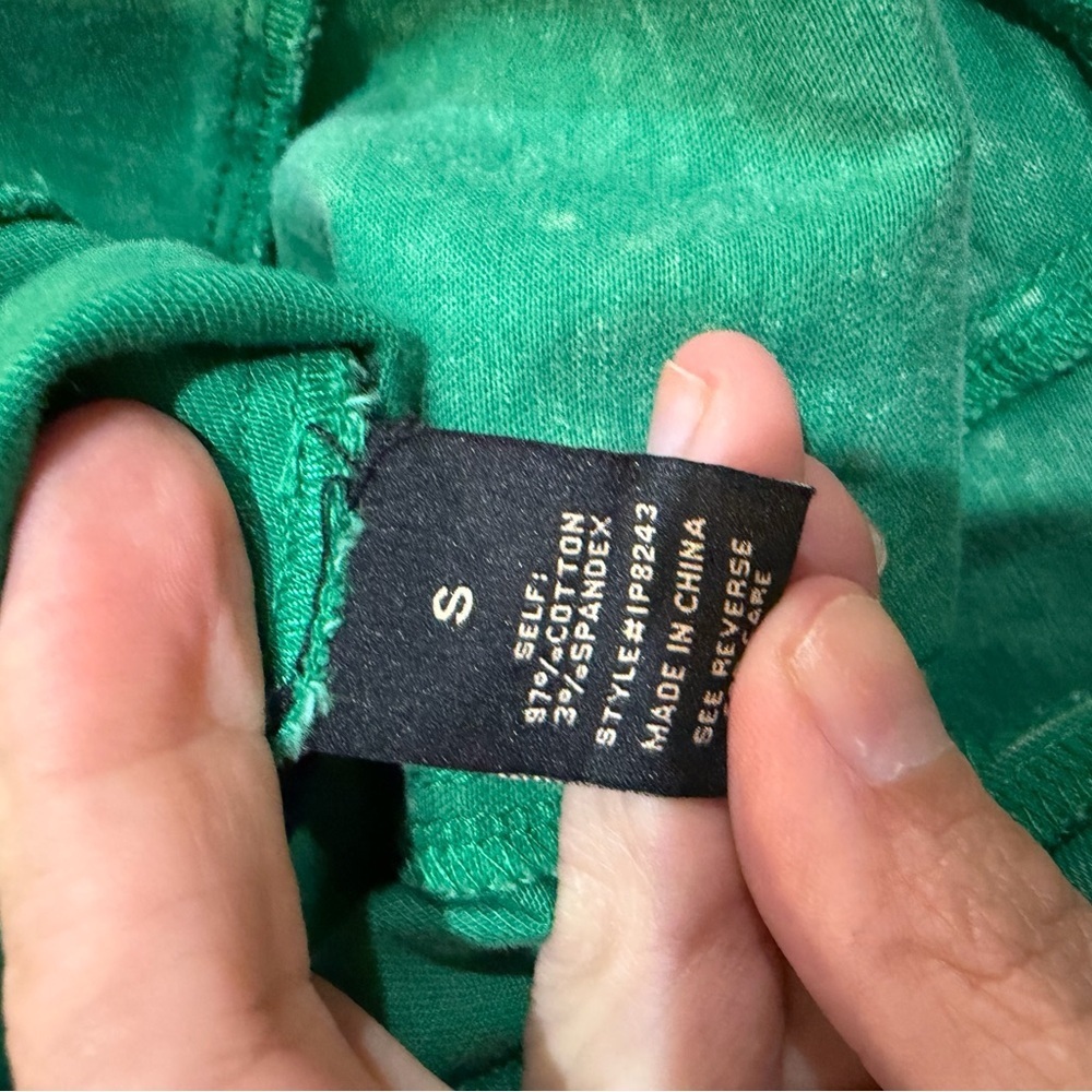 Flying Tomato Emerald Green Washed Romper - Picture 4 of 4